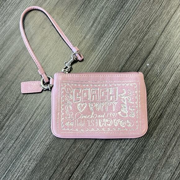 Coach Poppy Wristlet Wallet/Coin Purse - Picture 1 of 7
